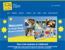 Tablet Screenshot of kingsroadnurseryschool.org.uk